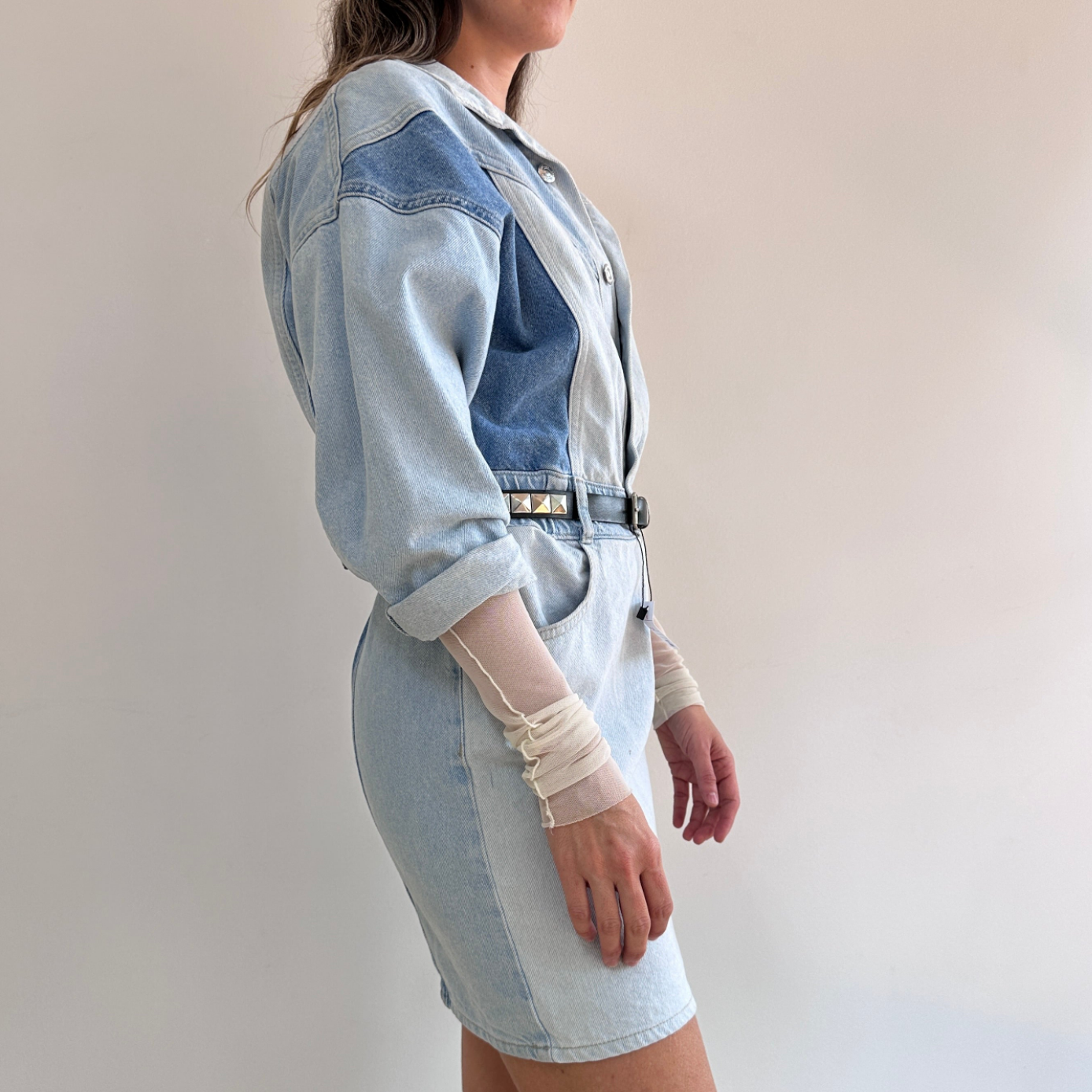 (S) Vestido Denim Stradivarius