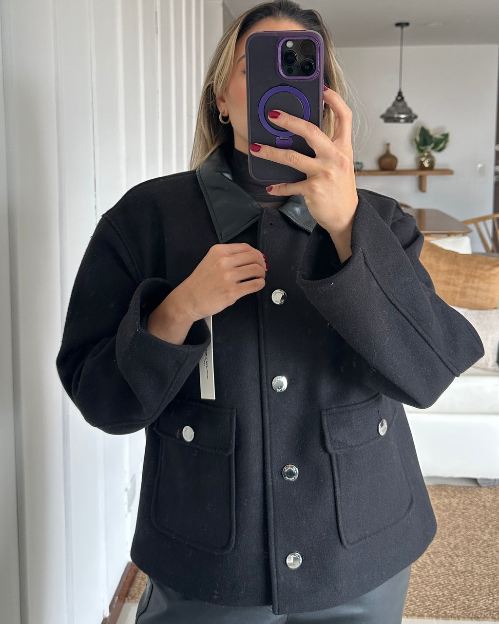 Chaqueta de Lana Kenneth Cole - Talla L