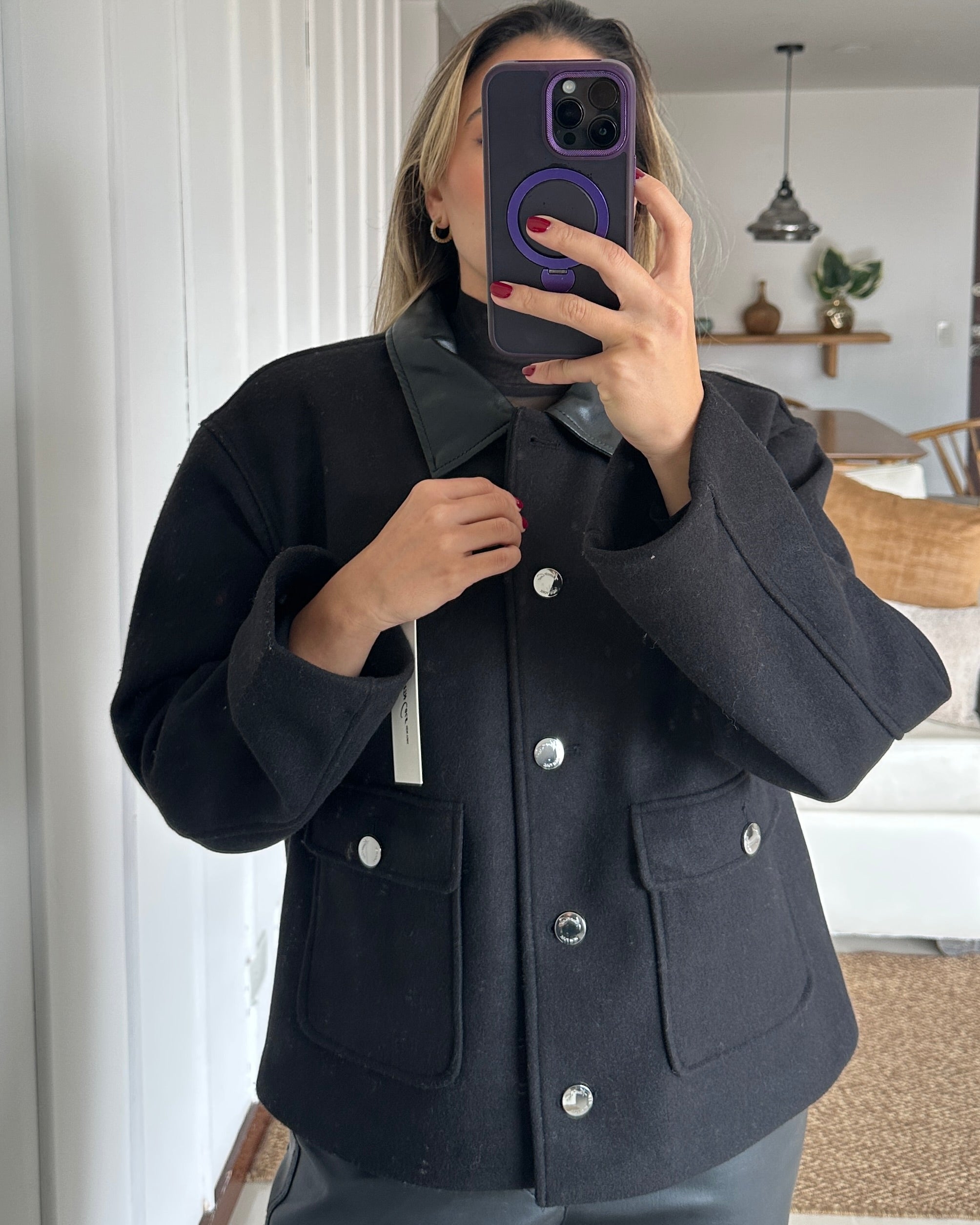 Chaqueta de Lana Kenneth Cole - Talla L