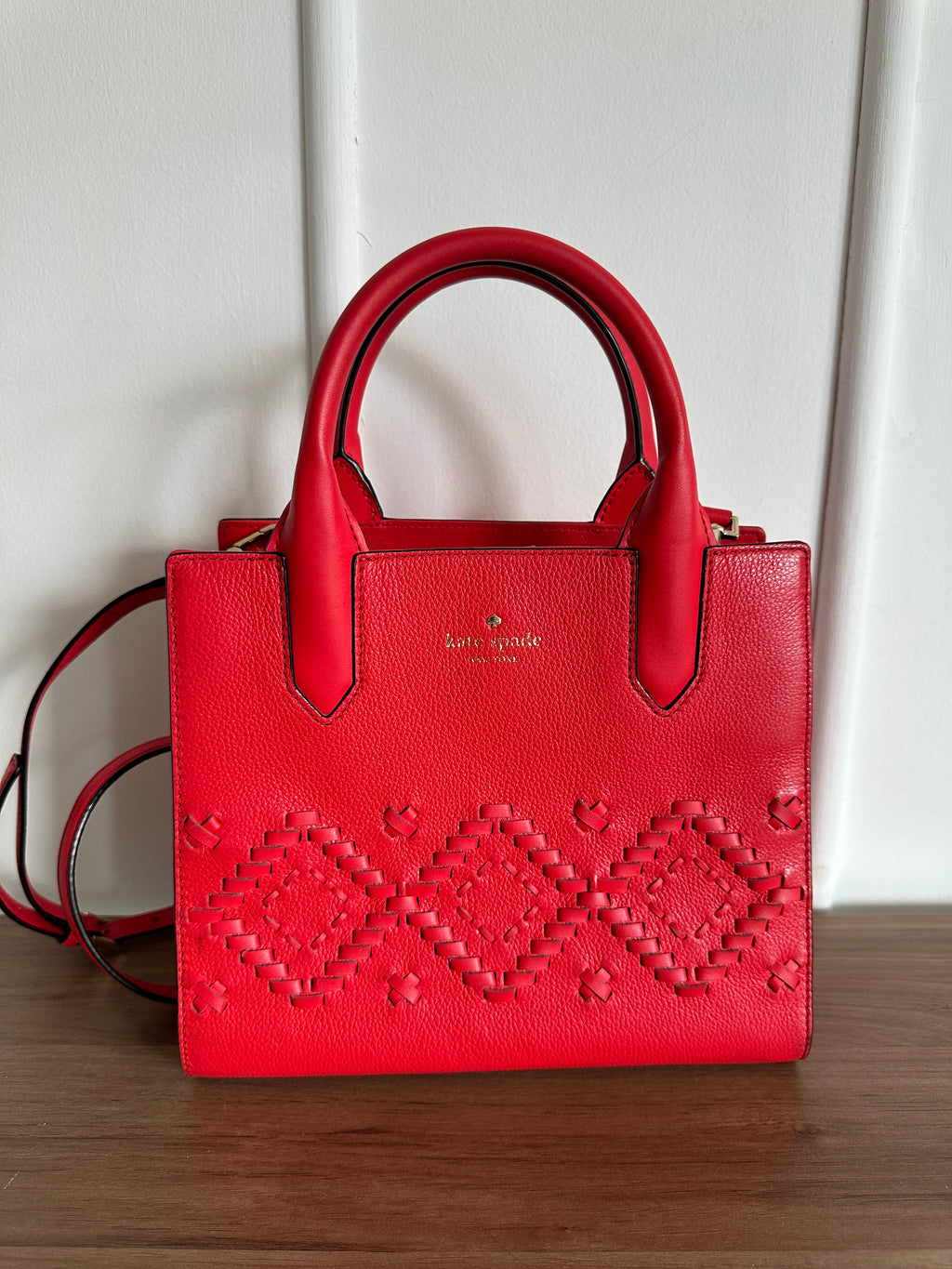 Cartera Satchel Roja - Kate Spade - Única