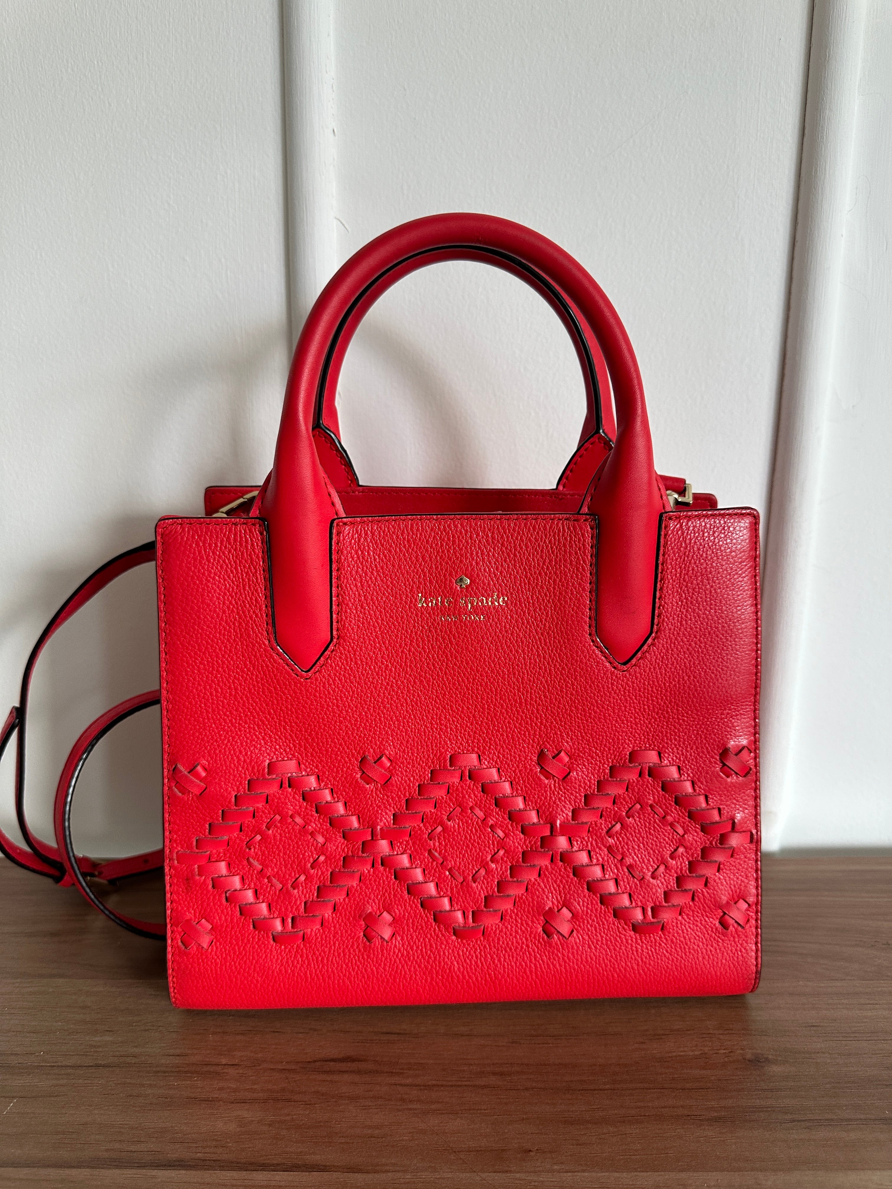 Cartera Satchel Roja - Kate Spade - Única