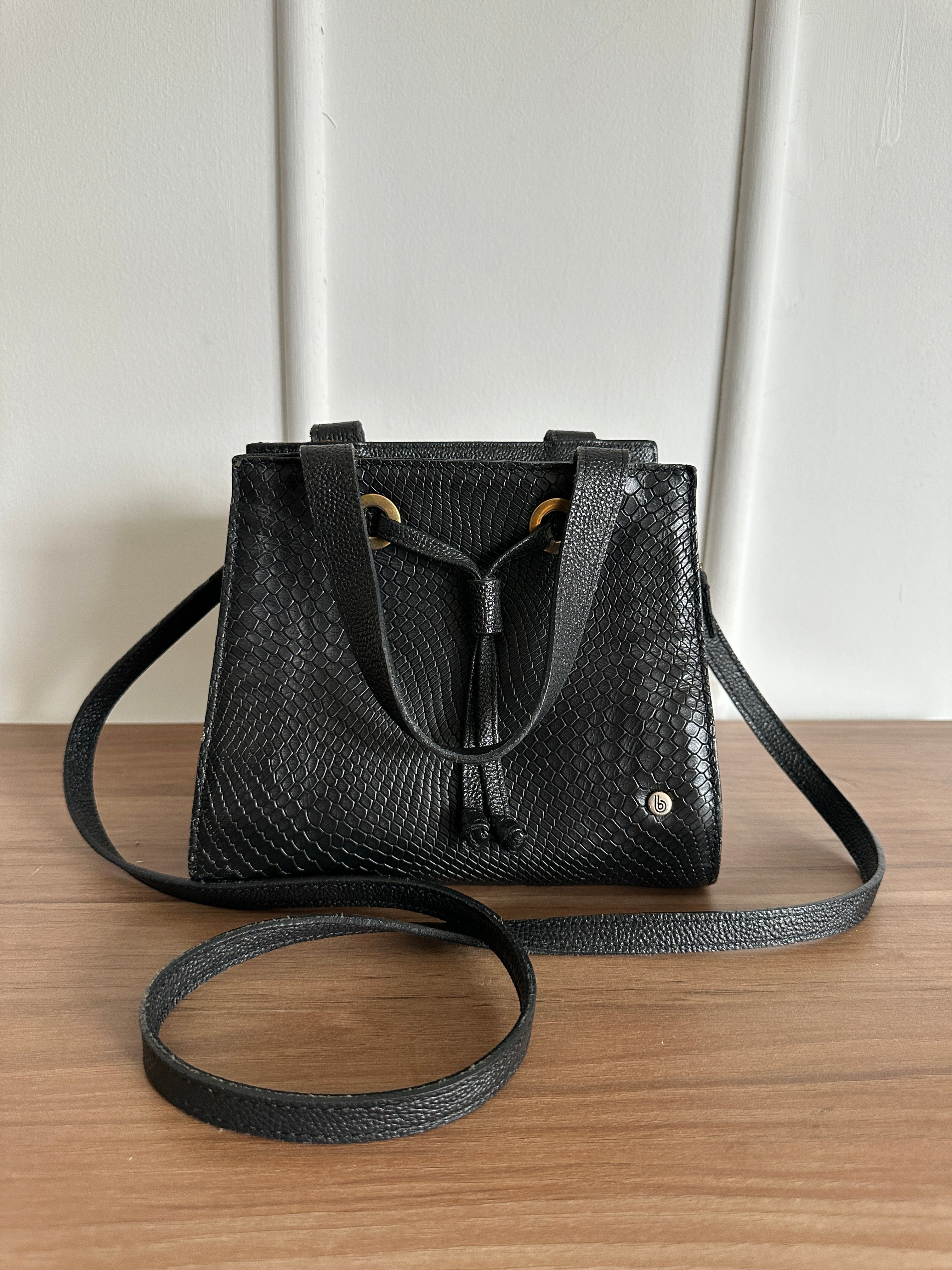 Bolso Bucket Snake Print - Bon Bonite