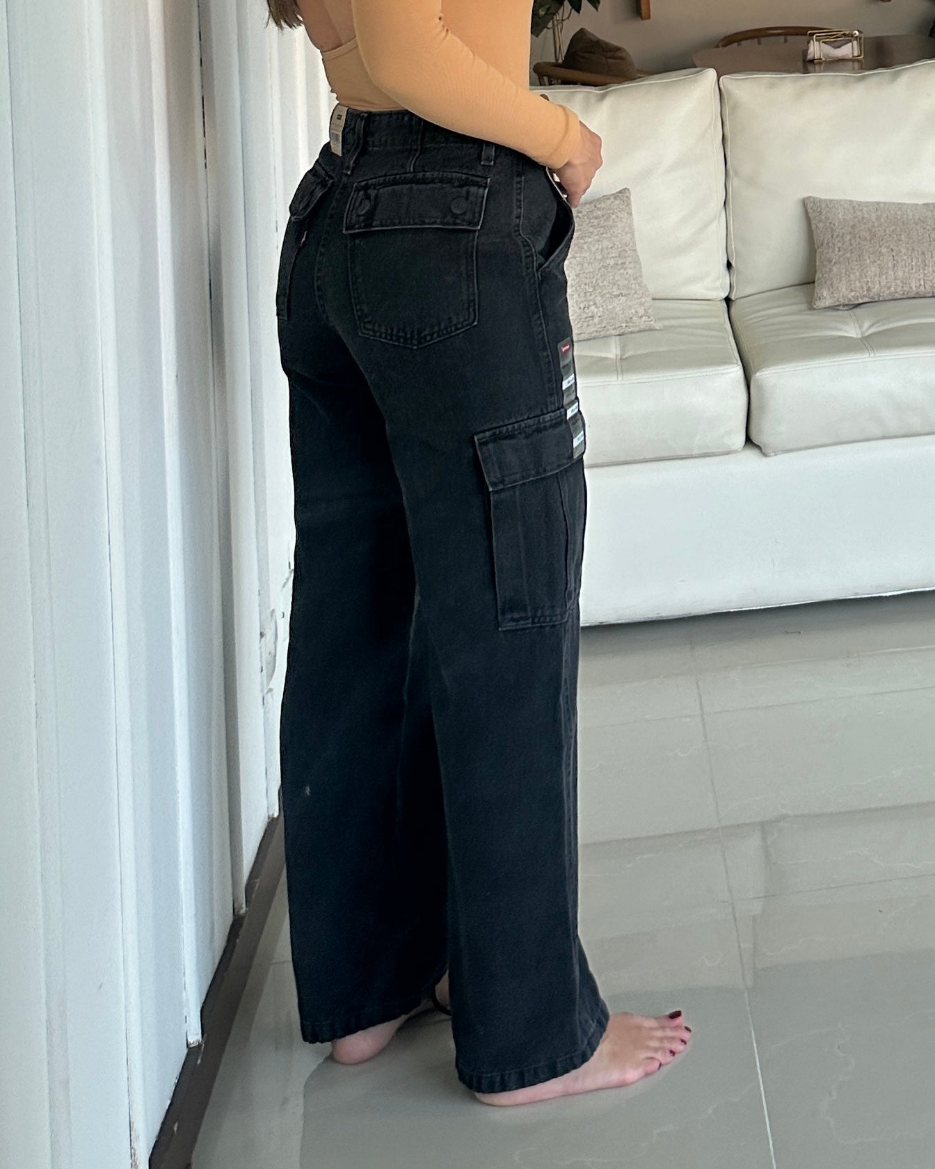 Levis - 94 Baggy Cargo Pants - Negro