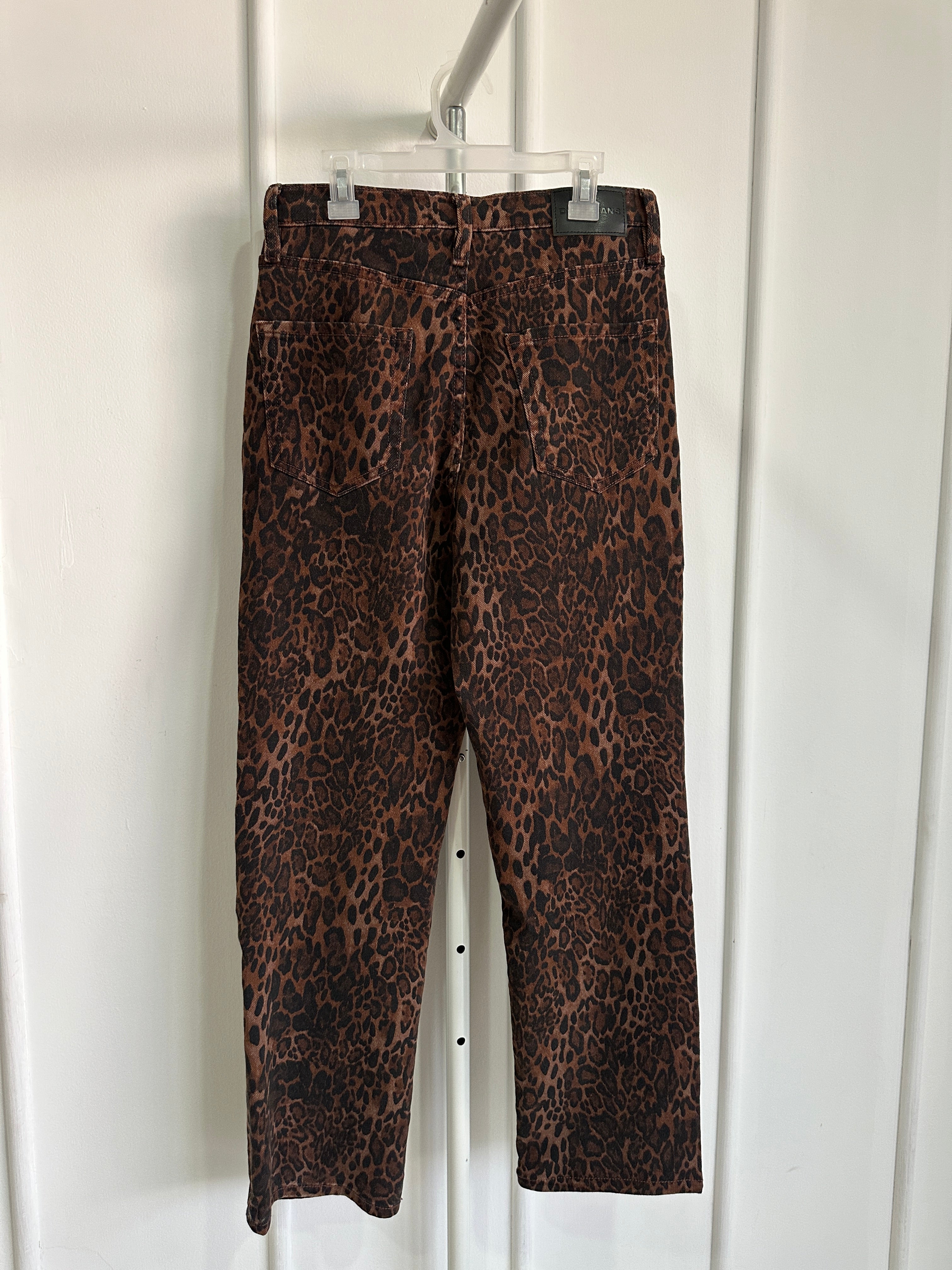 DKNY Jeans - Straight Leg Animal Print - Leopardo