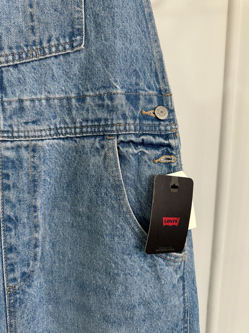 Levis - Overol Baggy Wide Leg - Lavado Claro