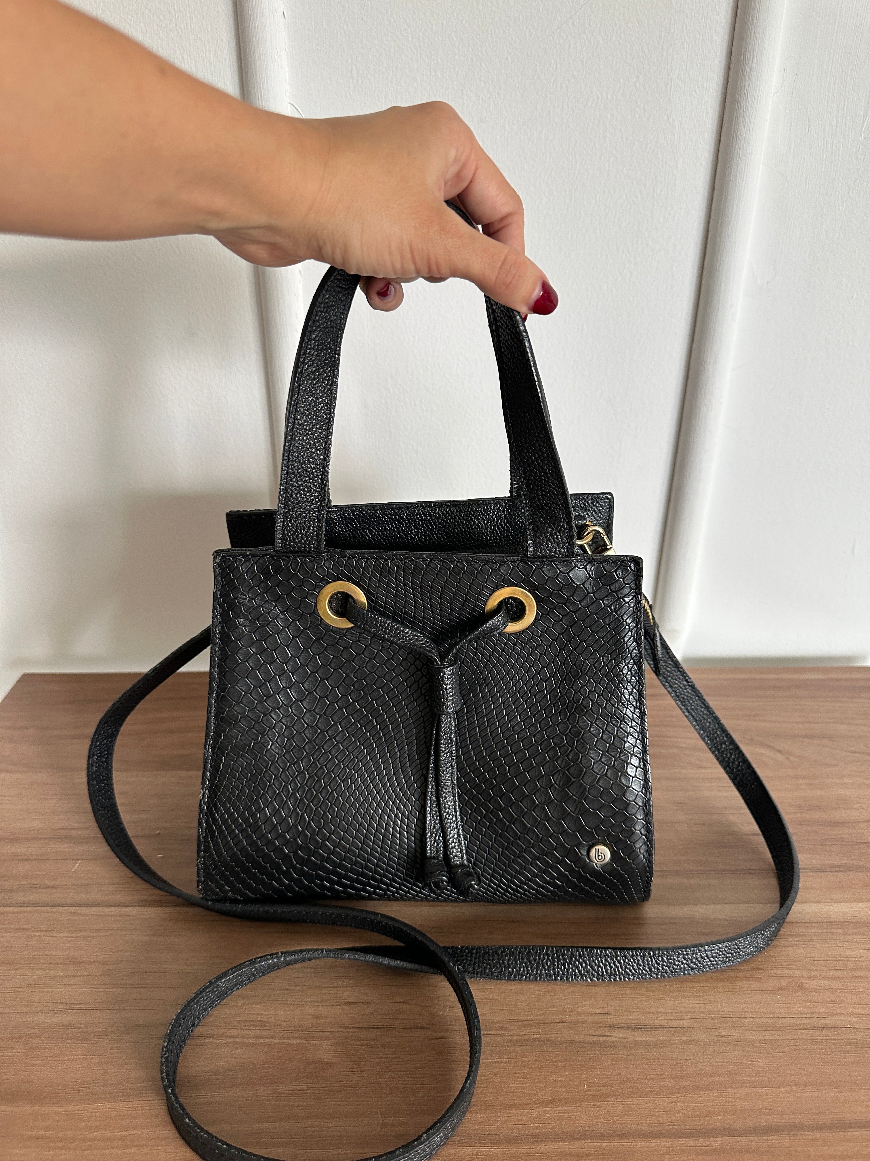 Bolso Bucket Snake Print - Bon Bonite