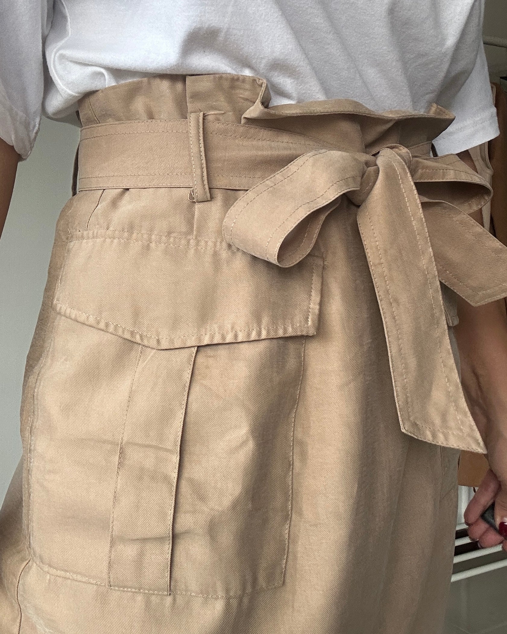 Minifalda Cargo con Lazo - H&M - Talla L