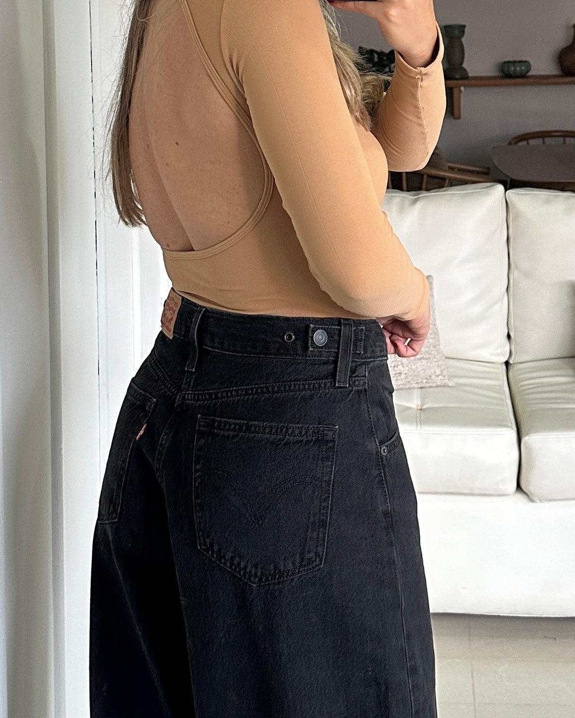 Levis - Cinch Baggy Jeans - Negro