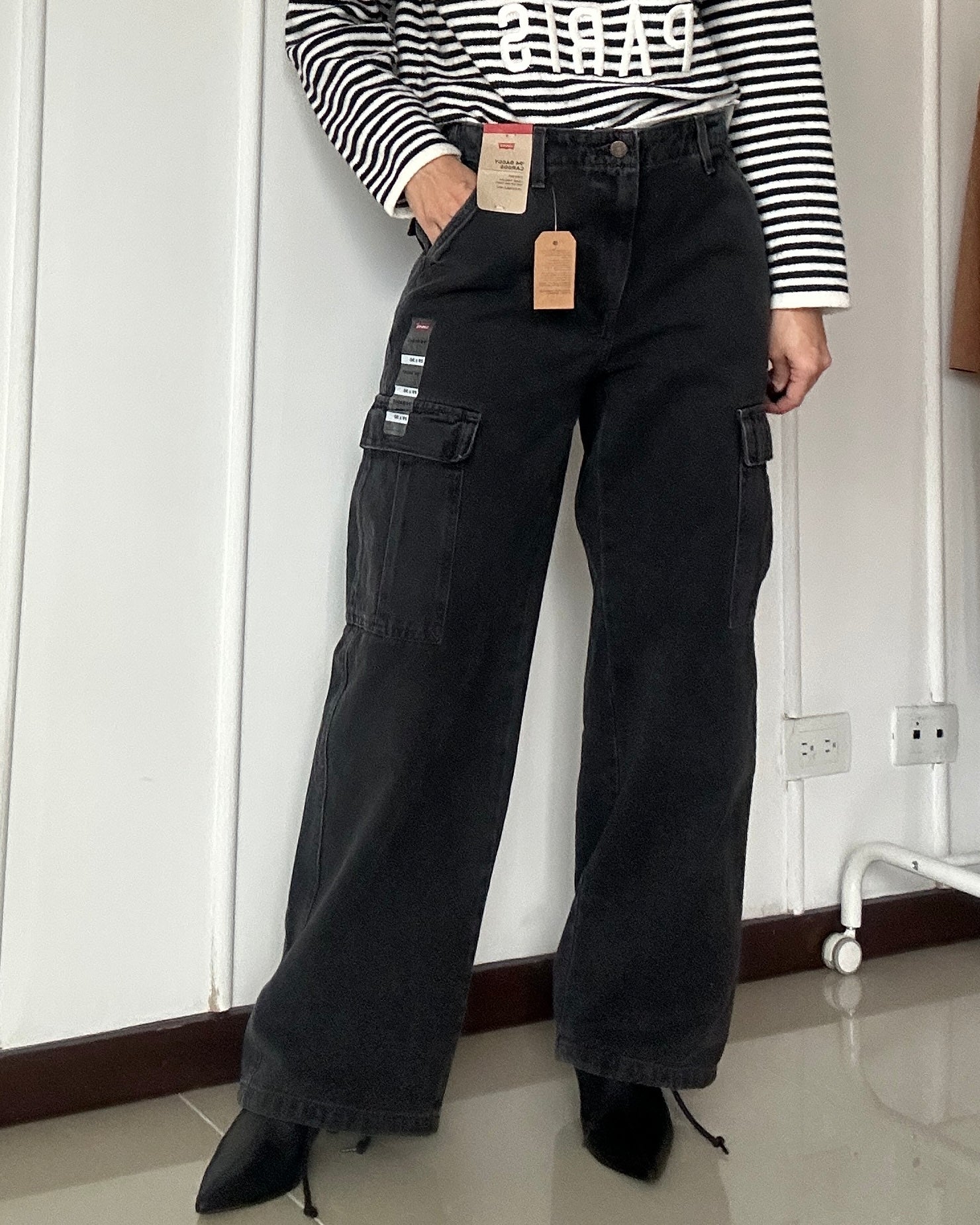 Levis - 94 Baggy Cargo Pants - Negro