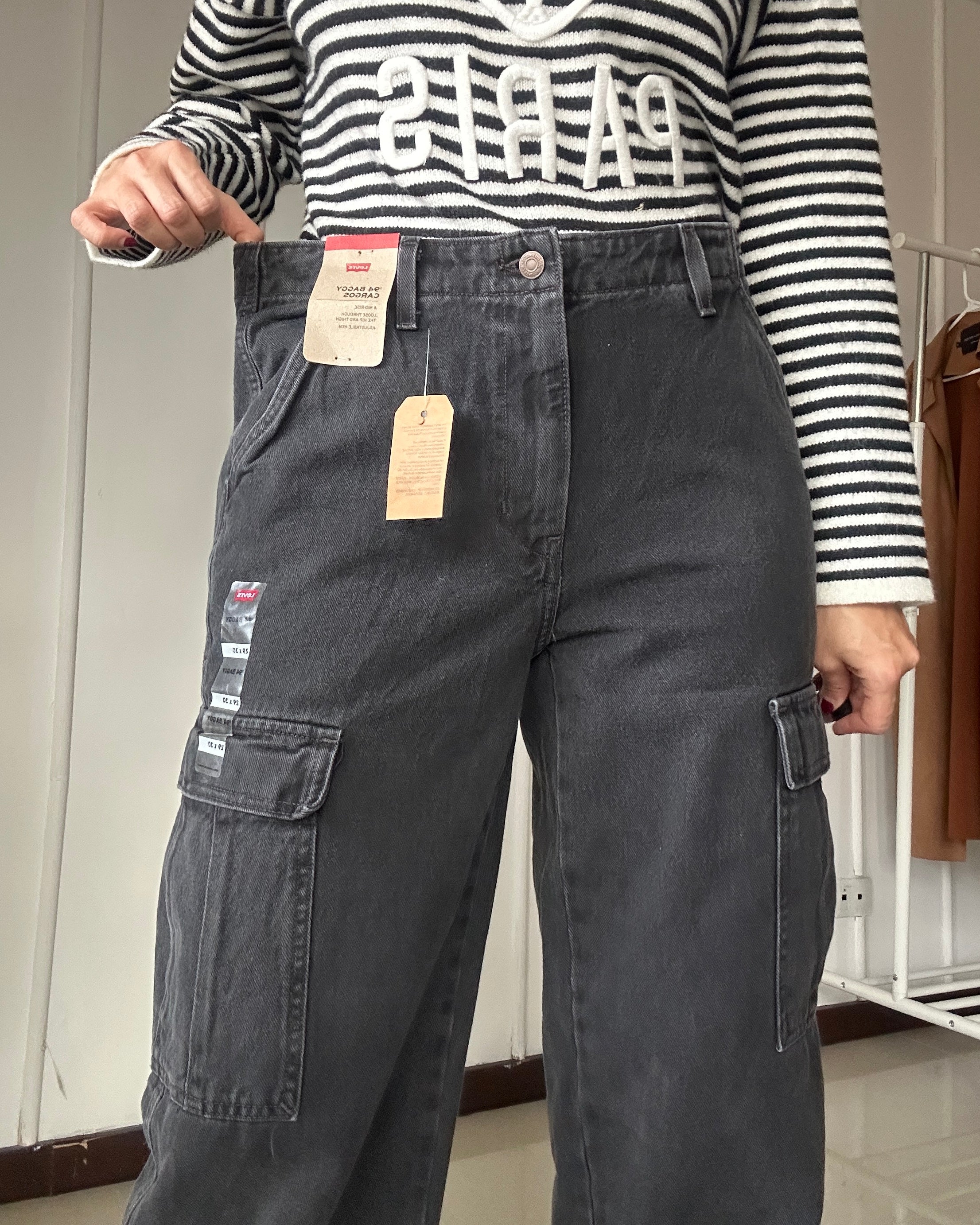 Levis - 94 Baggy Cargo Pants - Negro