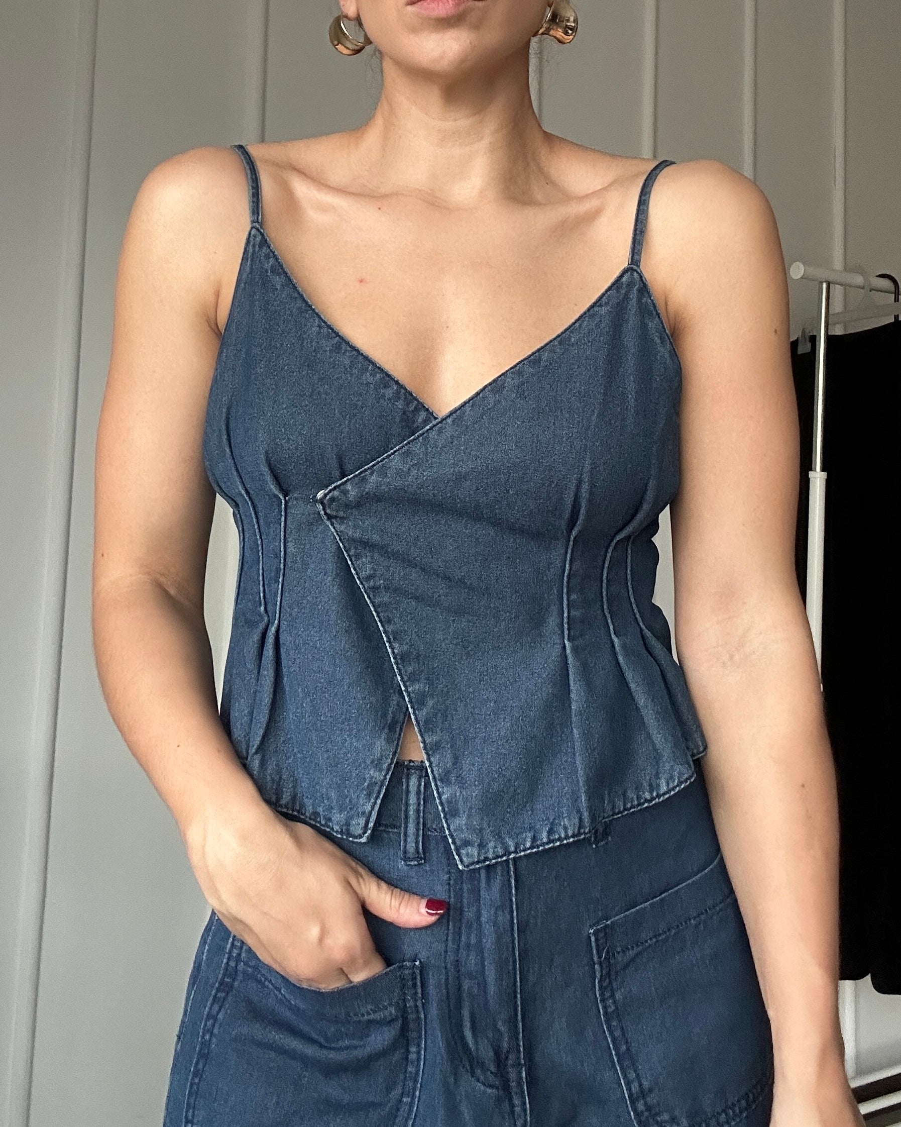 Set de Drill (Top + Jean)- Talla L