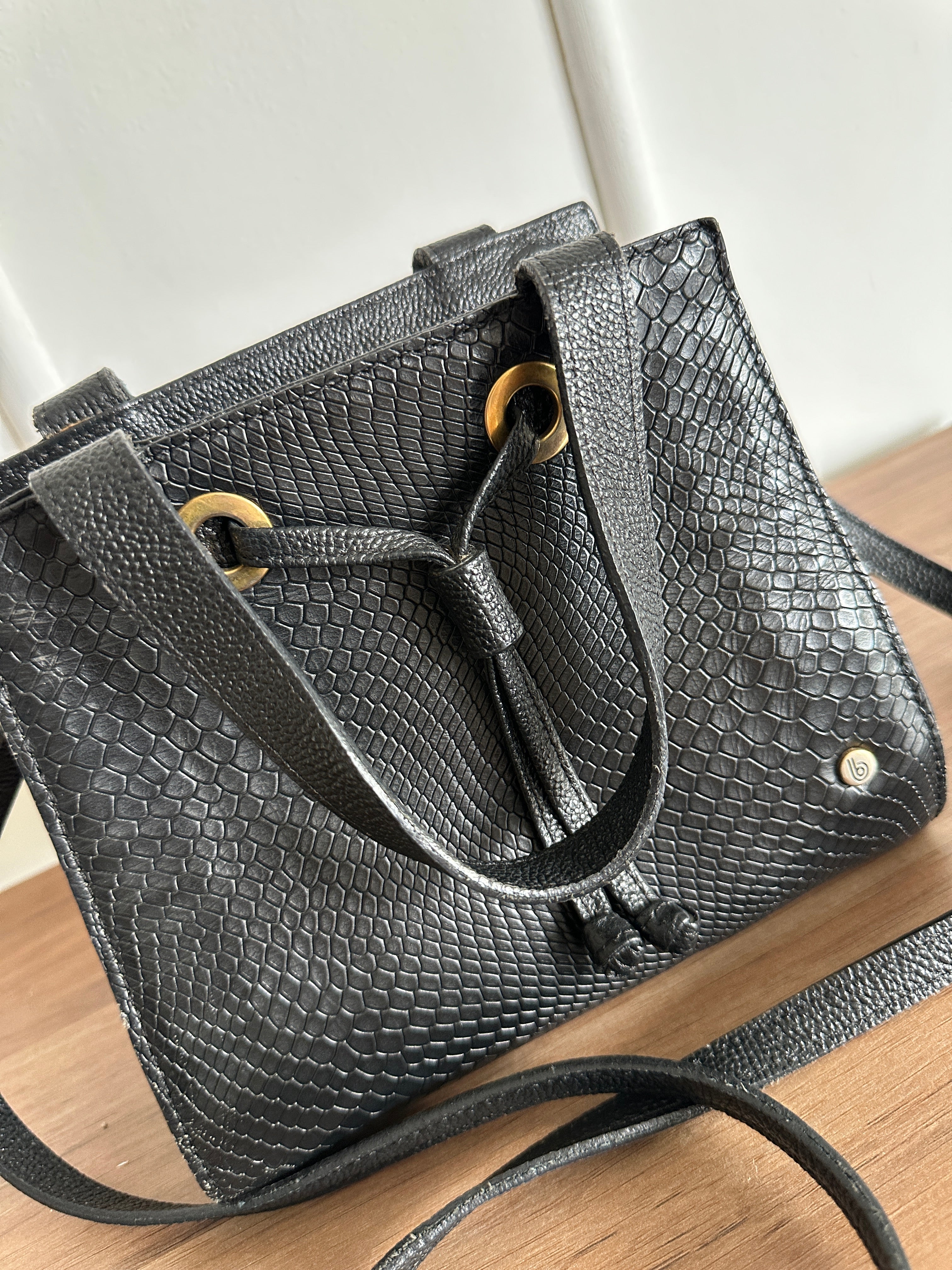 Bolso Bucket Snake Print - Bon Bonite