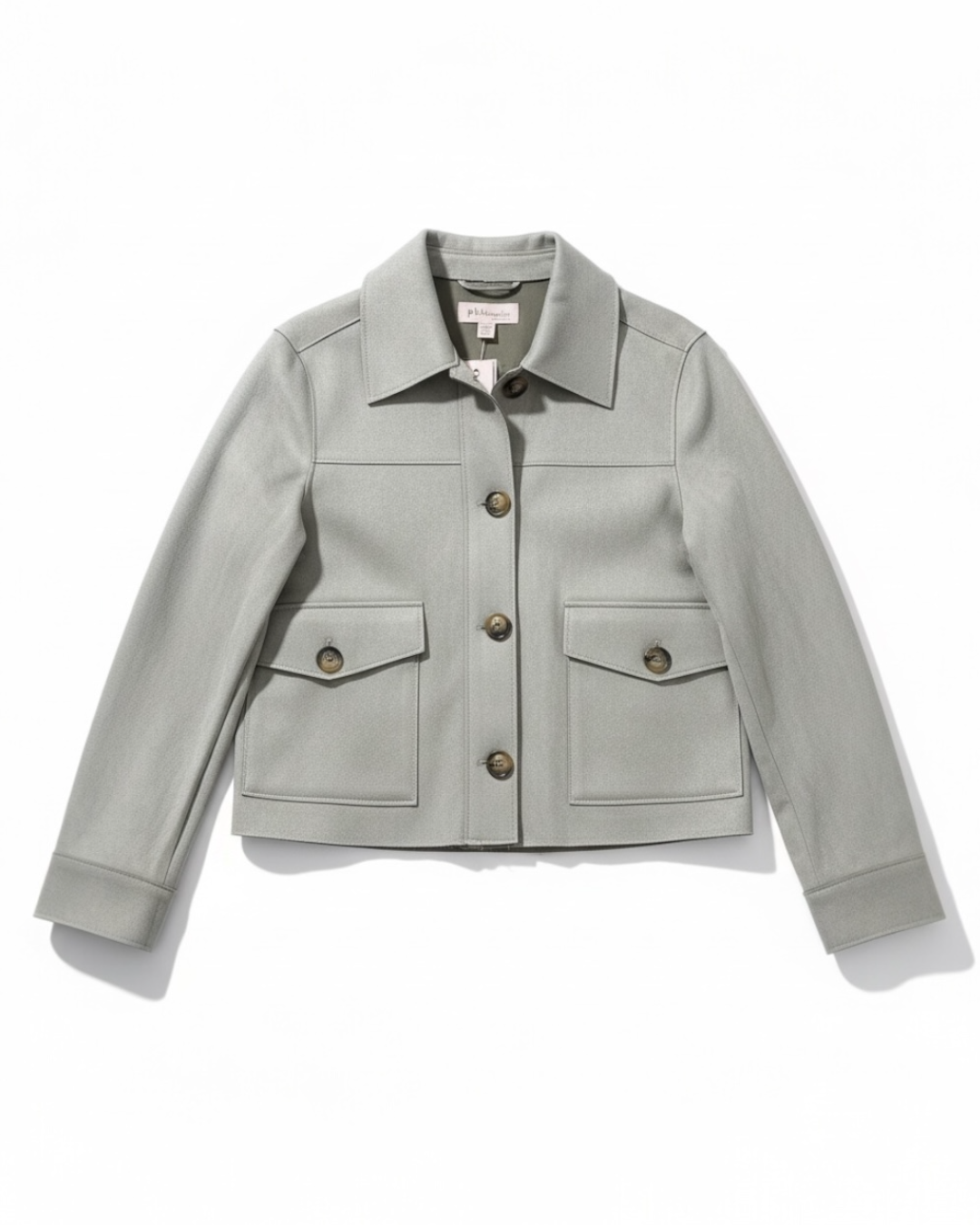 Chaqueta Gamuza Botones Verde - Talla M