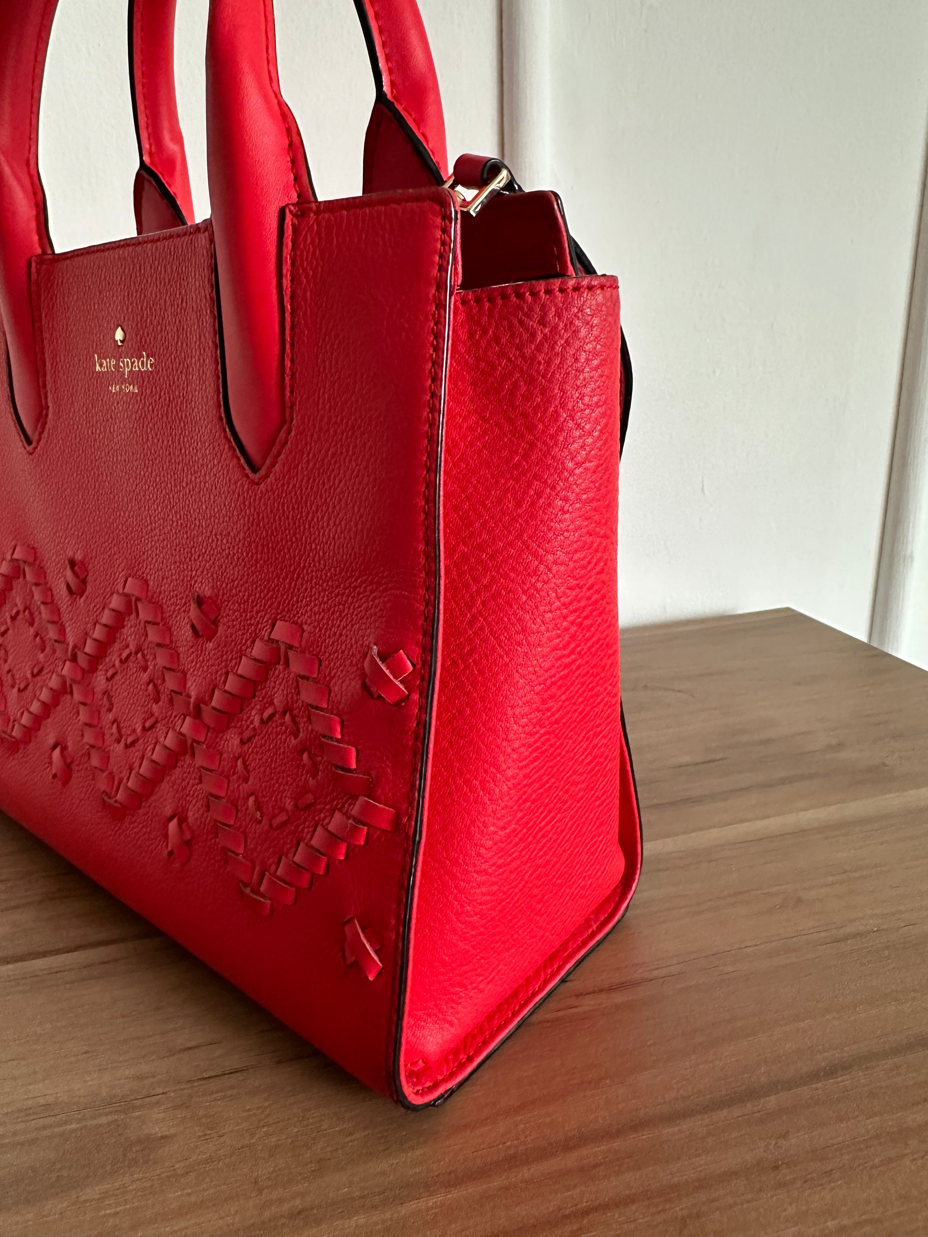 Cartera Satchel Roja - Kate Spade - Única