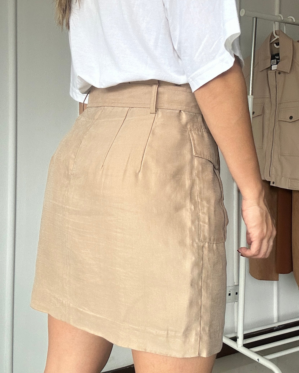 Minifalda Cargo con Lazo - H&M - Talla L