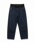 Zara - Two-Tone Barrel Leg Jeans - Negro Lavado