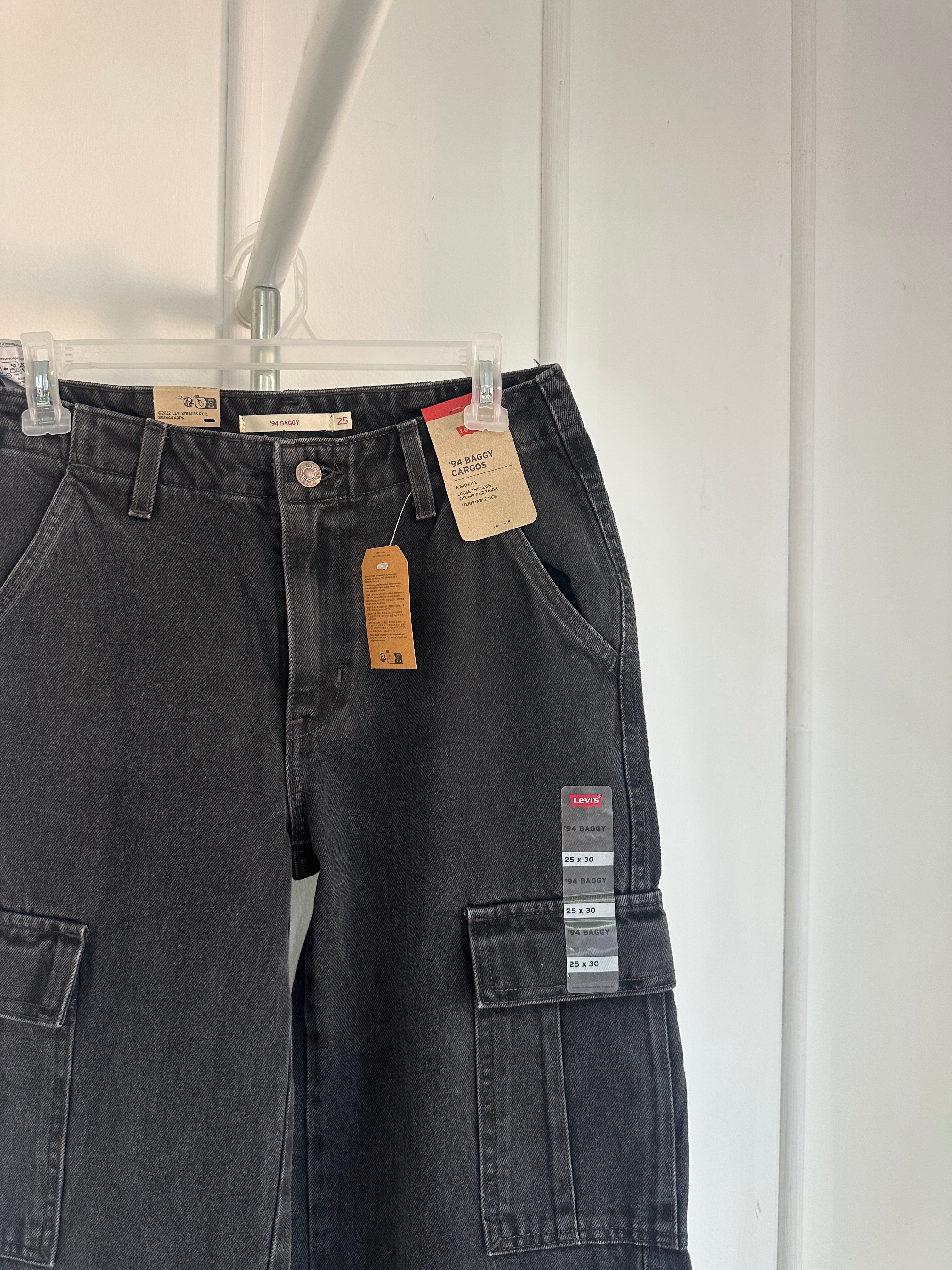 Levis - 94 Baggy Cargo Pants - Negro