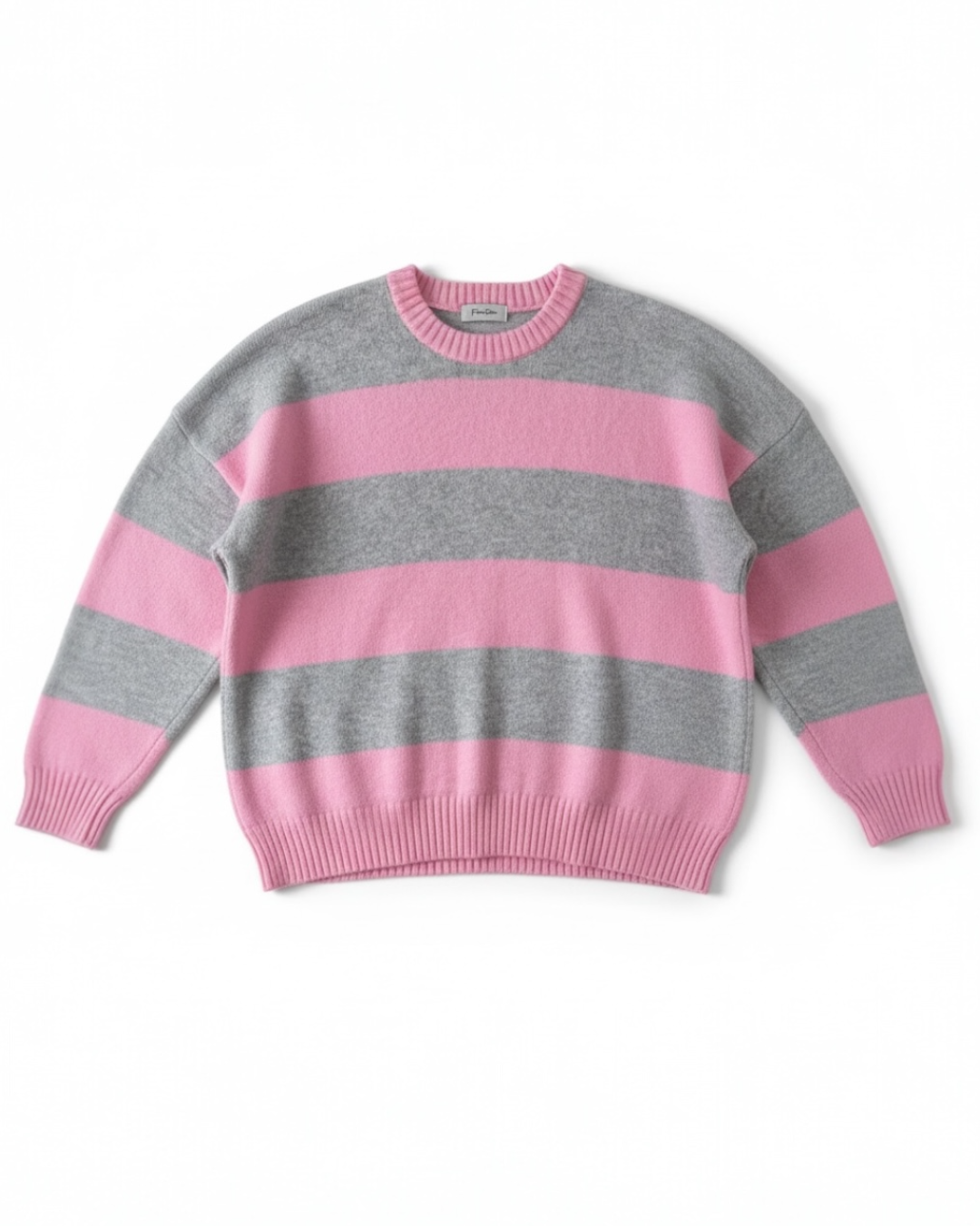 Suéter Punto Rayas Oversize - Talla XL