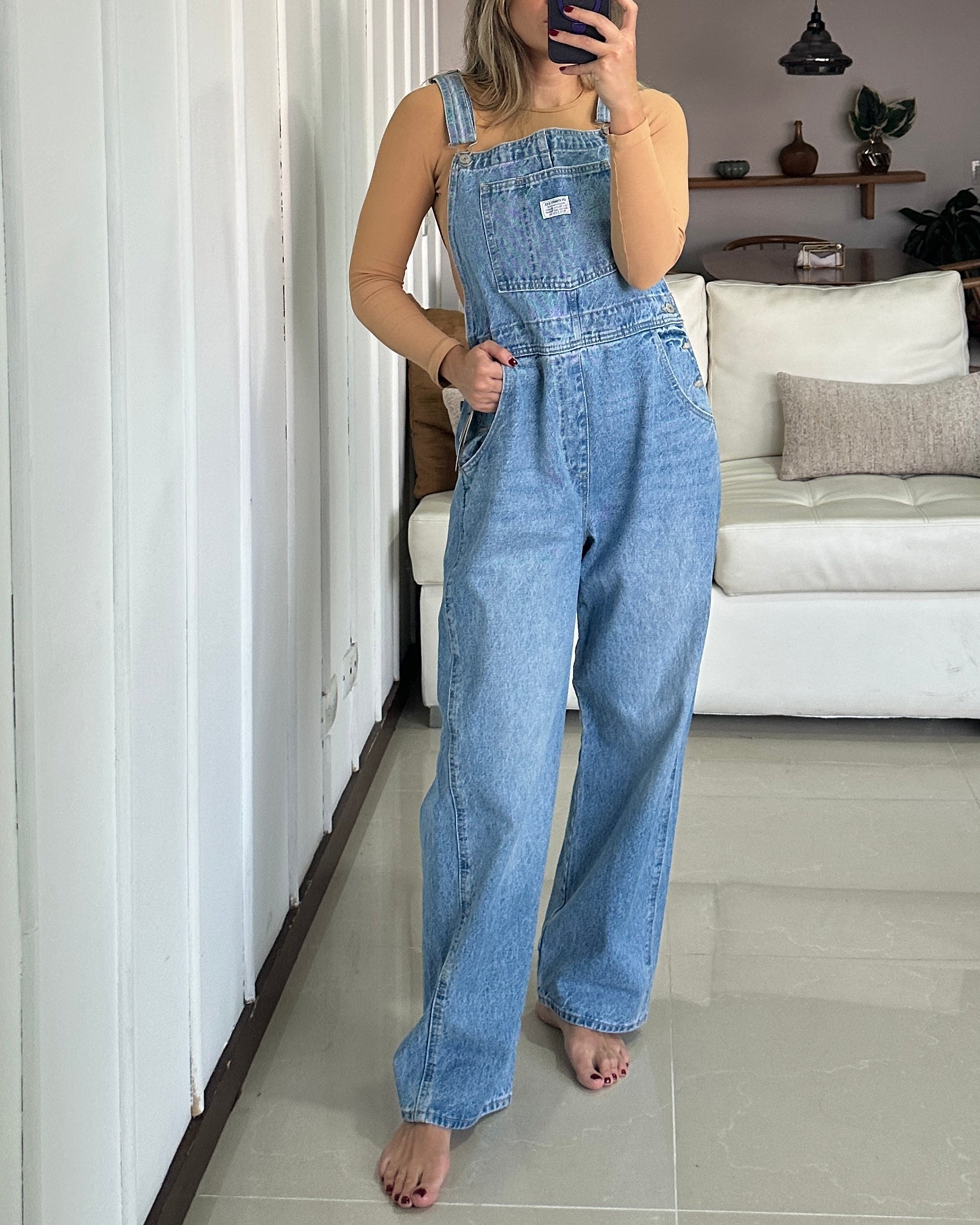 Levis - Overol Baggy Wide Leg - Lavado Claro