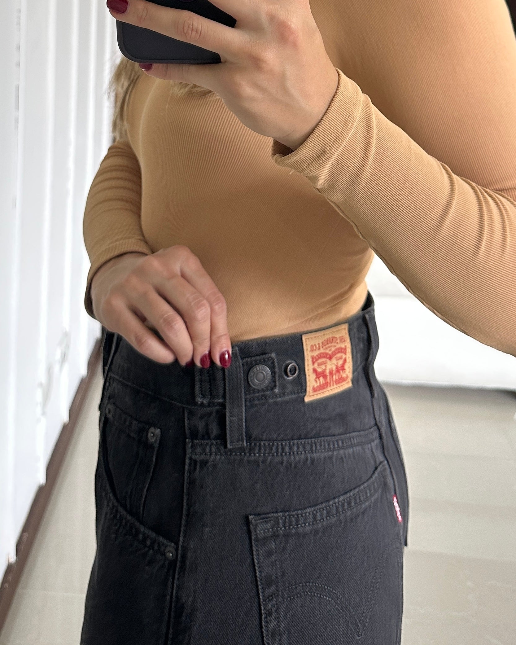 Levis - Cinch Baggy Jeans - Negro