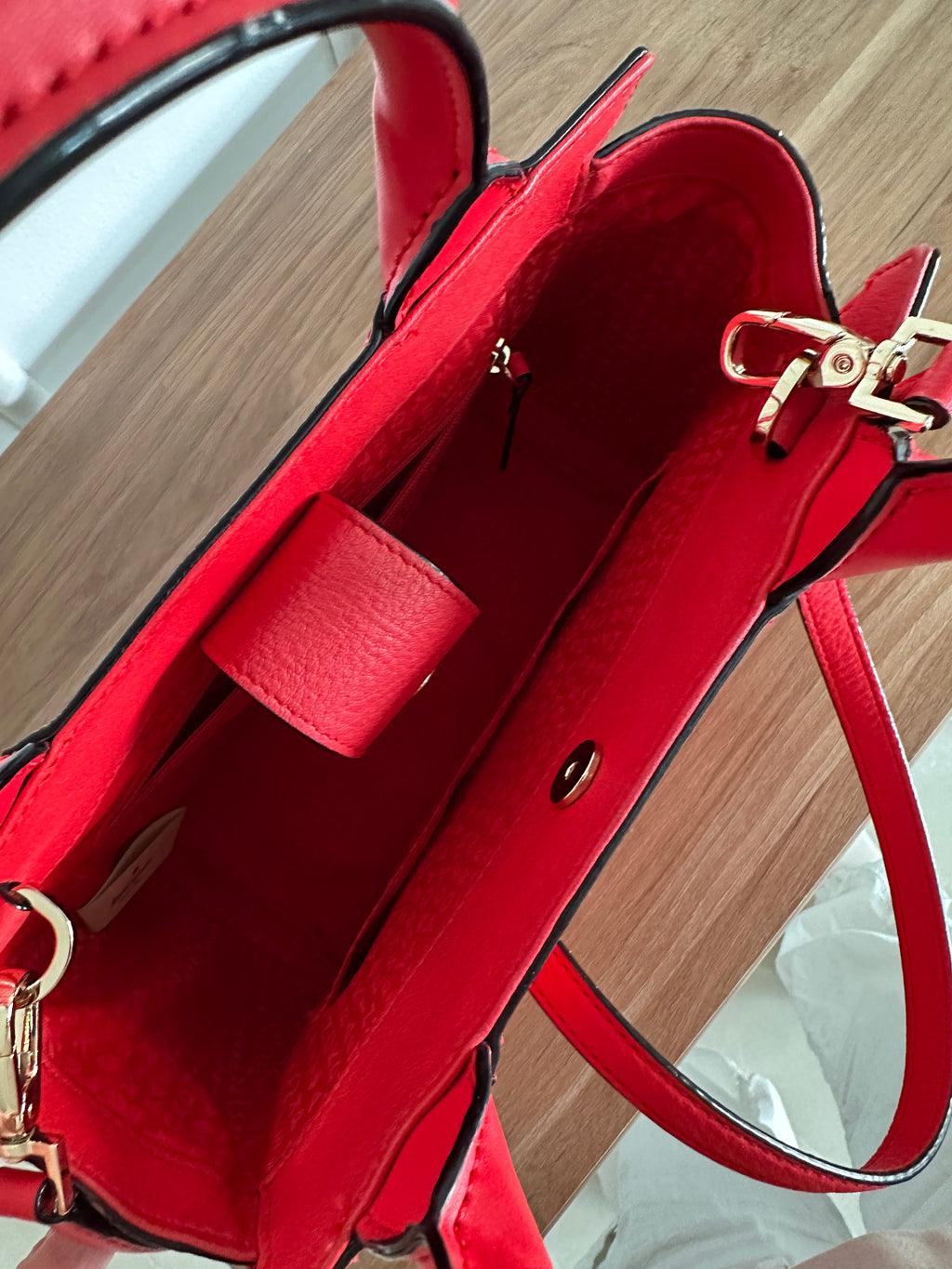 Cartera Satchel Roja - Kate Spade - Única
