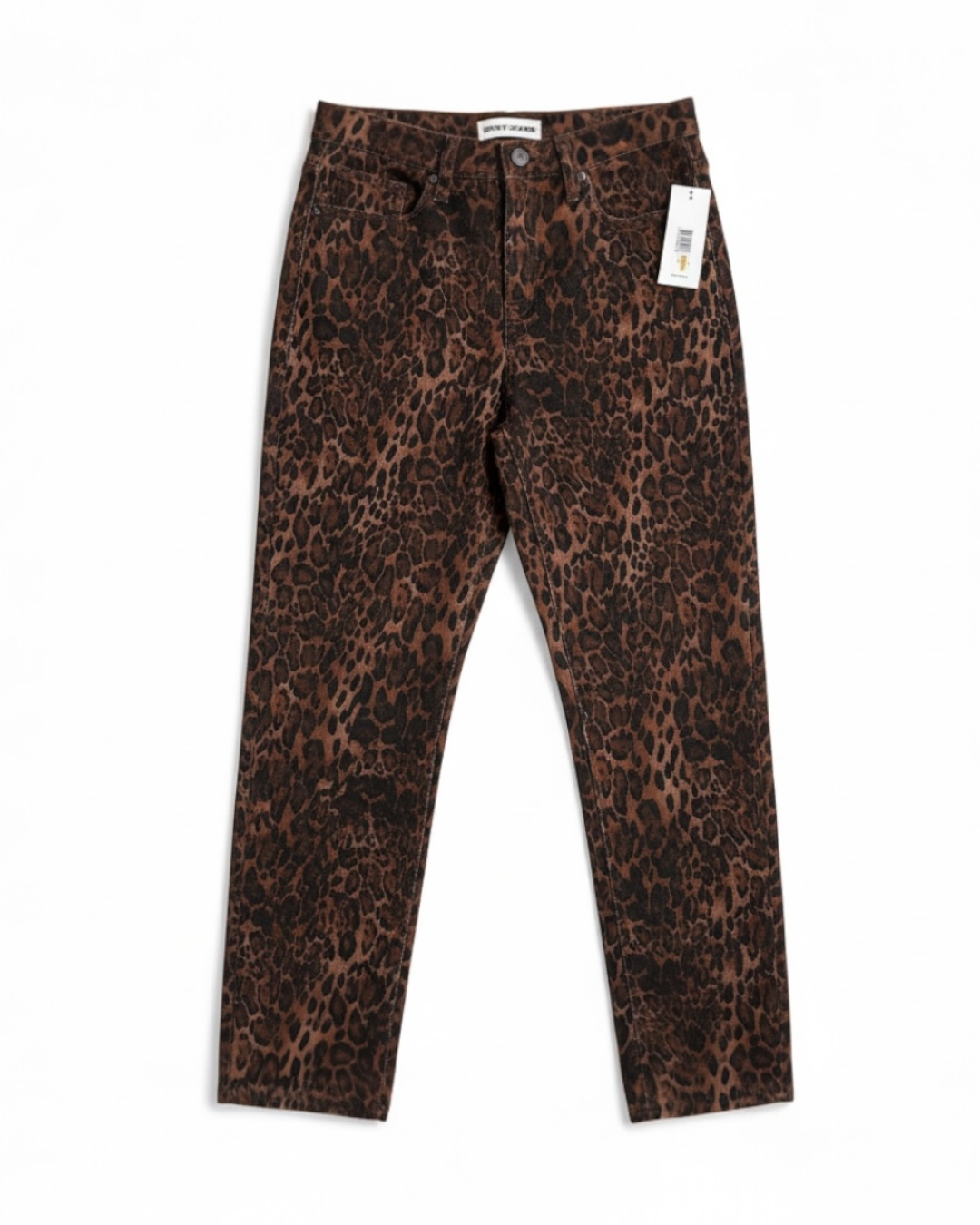 DKNY Jeans - Straight Leg Animal Print - Leopardo